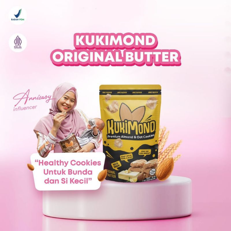 

KUKIMOND - Camilan Sehat Almond & Oats | Rendah Kalori Cocok Untuk Bumil Busui Stimulasi ASI