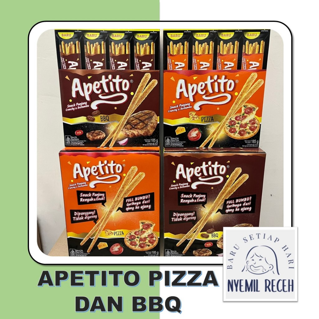 

Apetito Pizza dan Bbq Isi 10pcs x 18,5gr