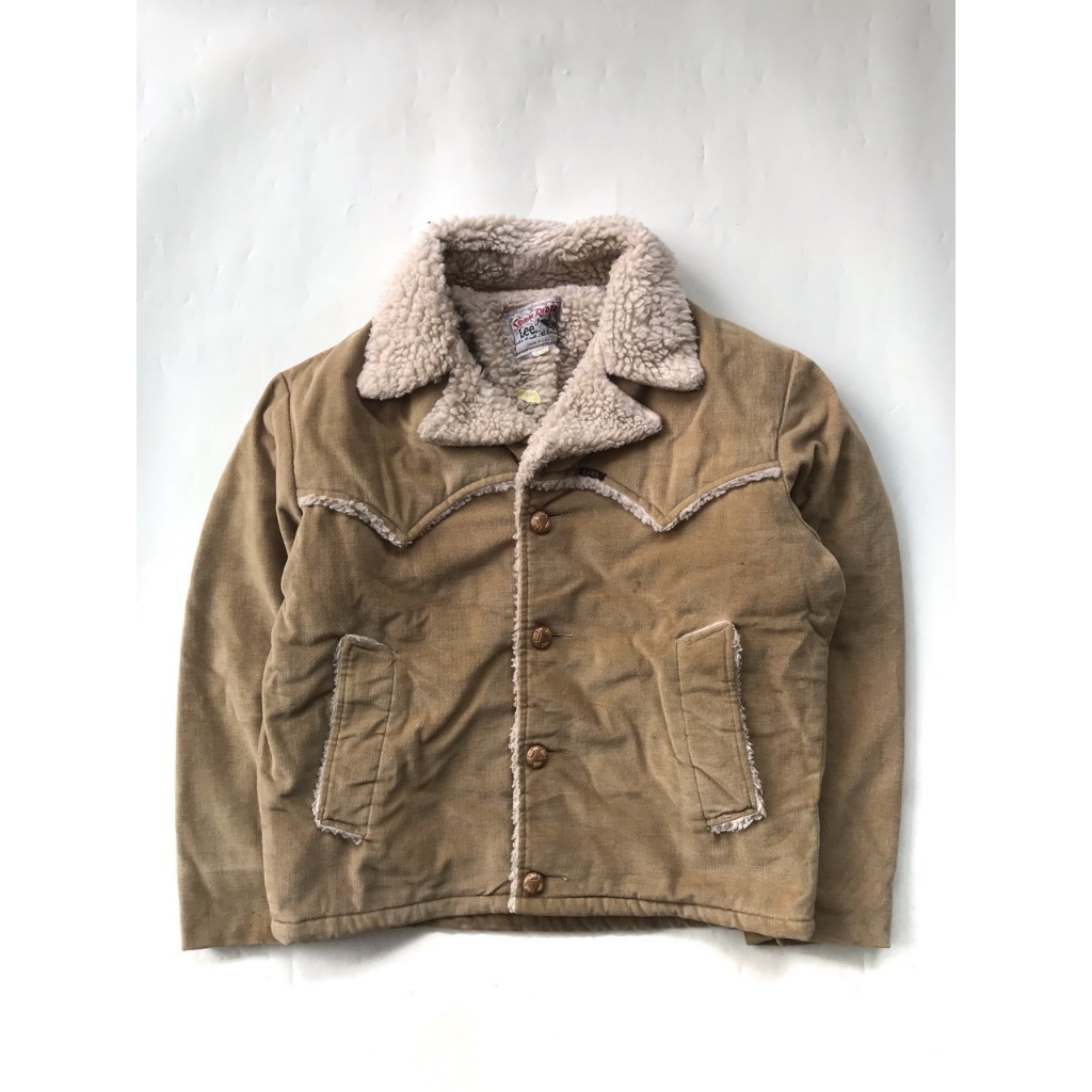 Lee Storm Rider Suede Sherpa Jacket vintage Made in USA (JC-5522) L