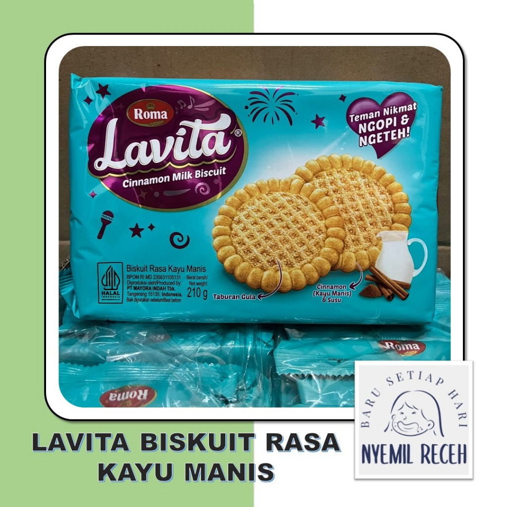 

Lavita Biskuit Rasa Kayu Manis 210gr