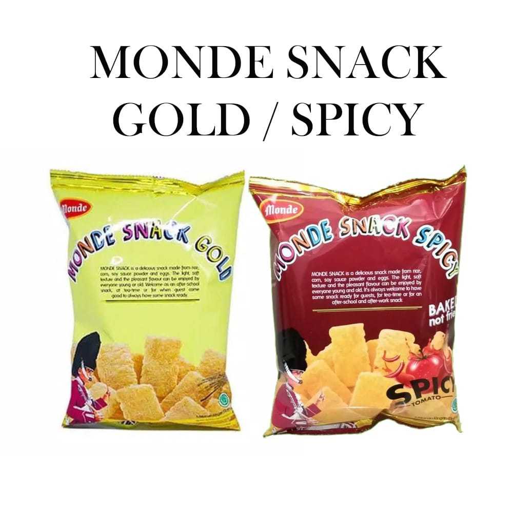 

SNACK MONDE GOLD-SPICY UKURAN 60 gr/27gr HARGA SATUAN-KARTON DAN GROSIR