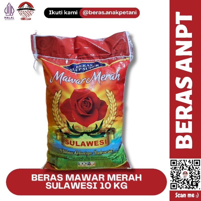 

BERAS MAWAR MERAH SULAWESI 10 KG