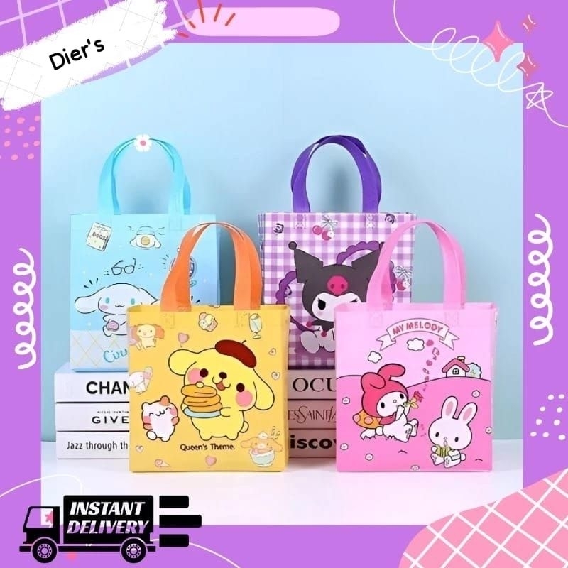 

⭐DIERS⭐Tas ulang tahun karakter sanrio / tas ulta sanrio cinnmoroll kuromi melody / goddie bag birthday anak