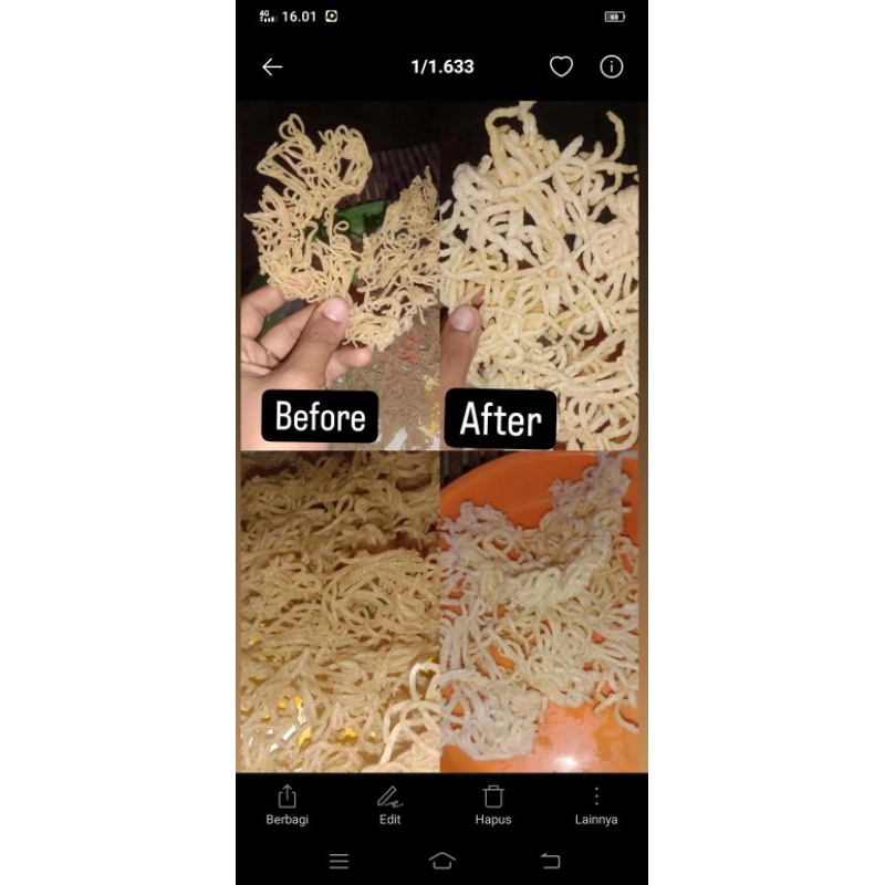 

krupuk petulo gurih makyus isi 100pcs