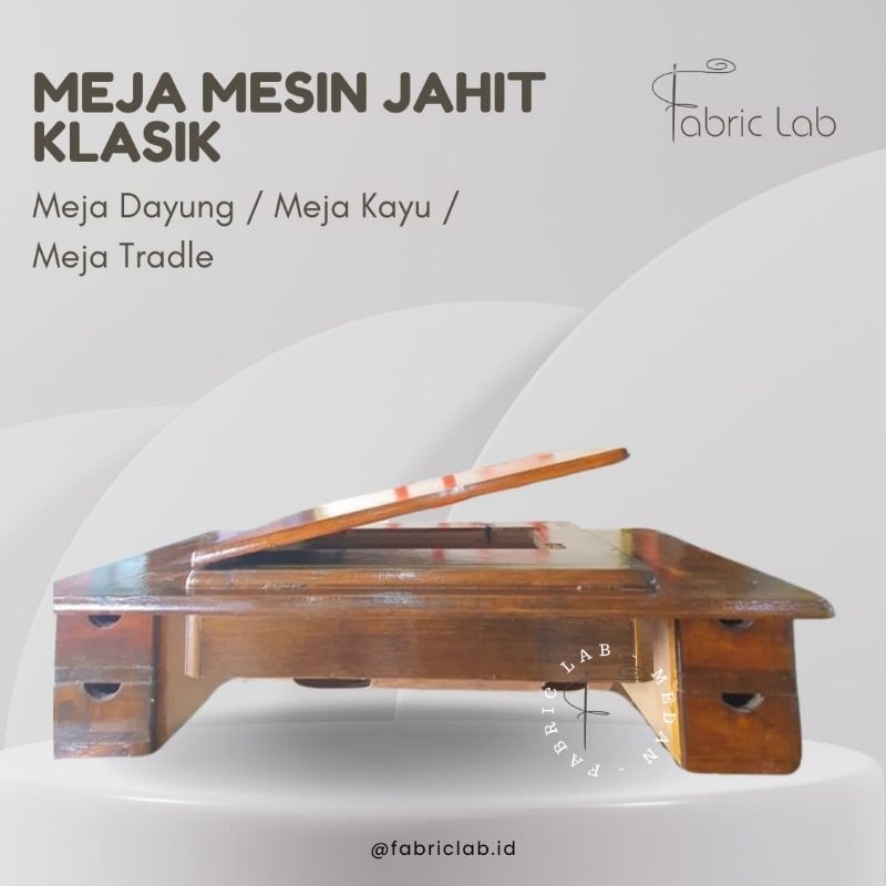Meja Laci / Meja Dayung / Meja Kayu Kabinet / Meja Mesin Jahit Tradisional