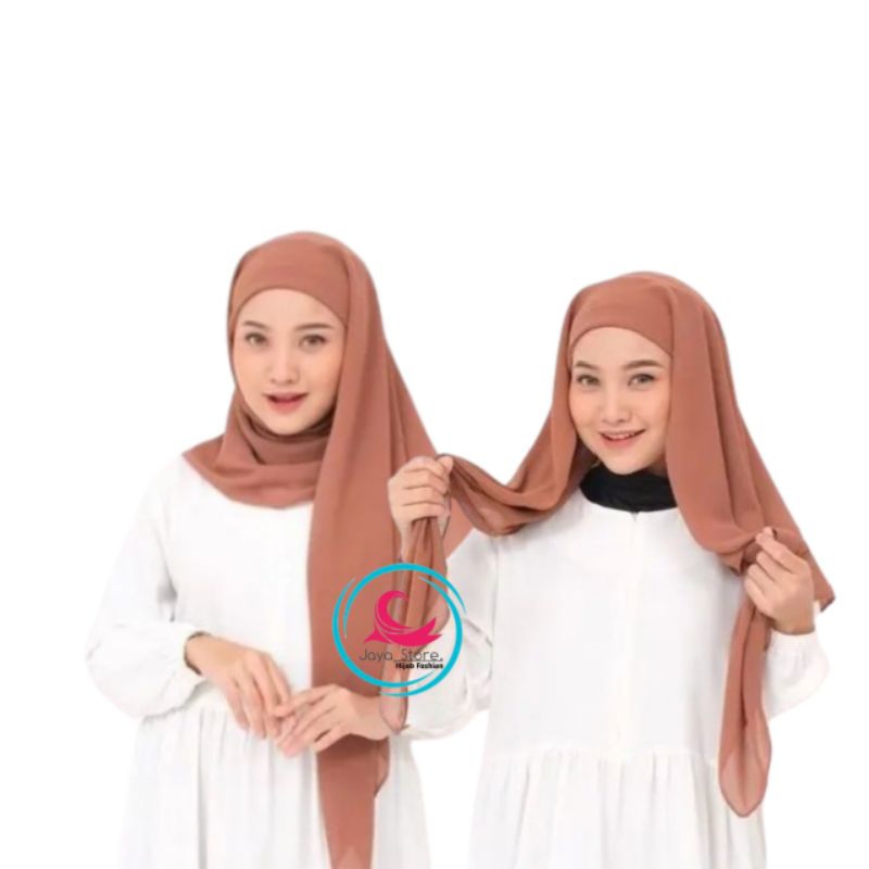 Hijab Segi Empat Inner 2 Layer|Segi Empat Inner Ceruty Baby Doll
