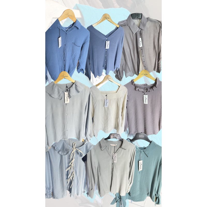 TUNIK-SHIRT IMPORT COTTON CRINCLE BORDIR ARONA