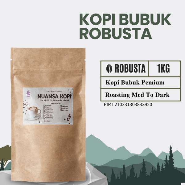 

Kopi Bubuk Robusta Isi 1 Kg Selera Nusantara