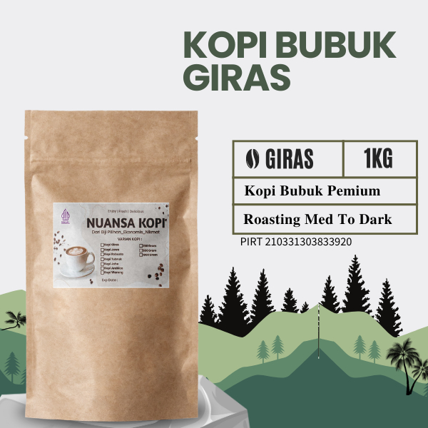 

Kopi Bubuk Giras Original Isi 1 Kg Rasa Mantap