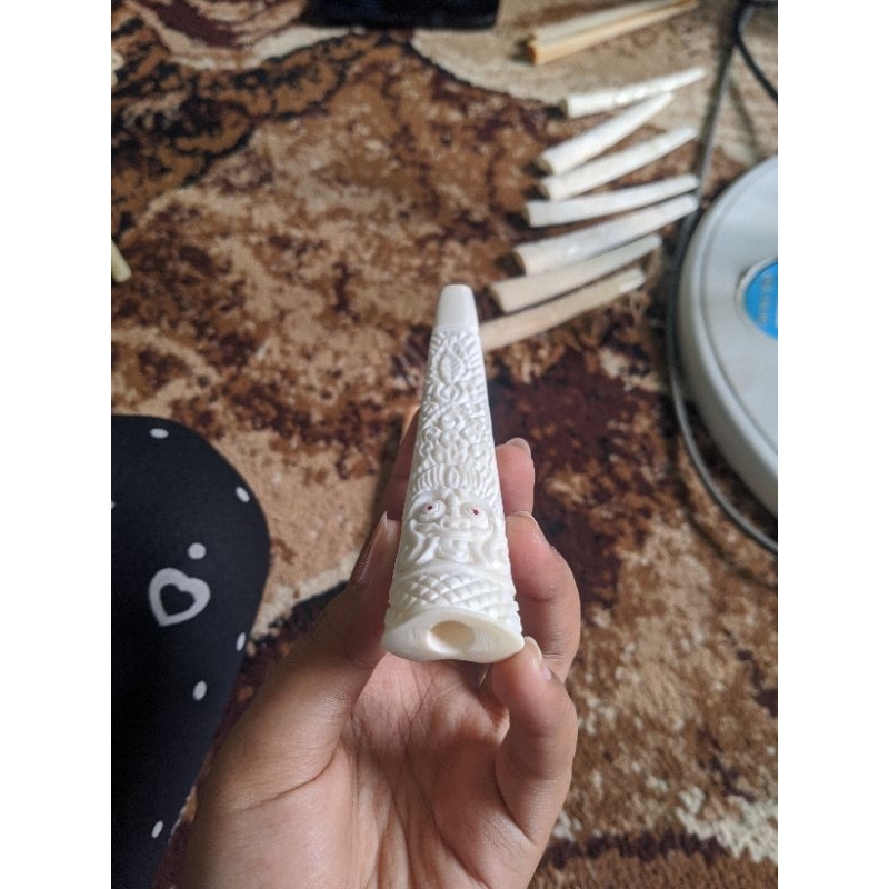 Once cangklong pipa Tulang sapi ukir leak