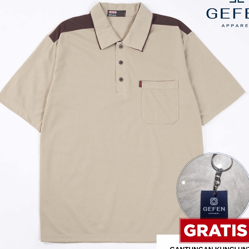 KF7 GEFO  KAOS KERAH PRIA BAJU KAOS KERAH POLO SHIRT KAOS PRIA KEREN BAJU KAOS BAPAK BAPAK BERKERAH 