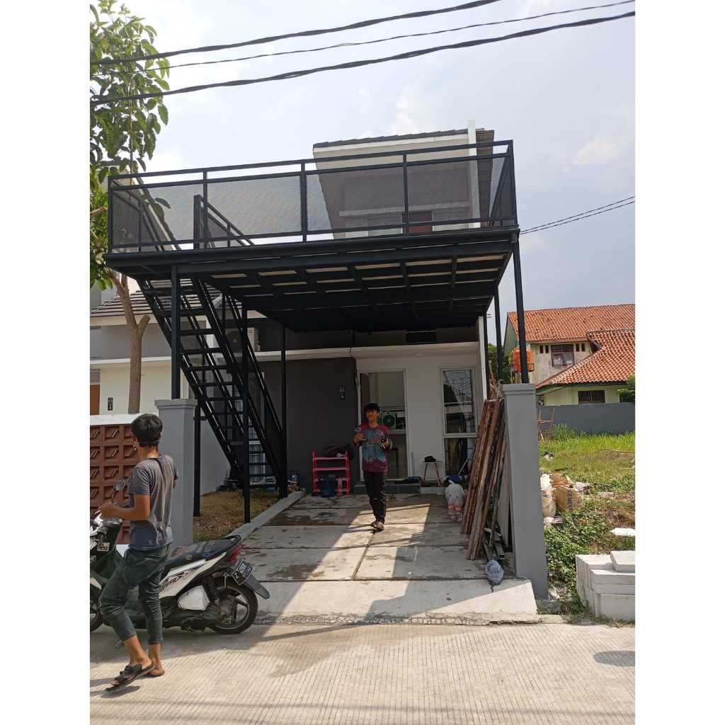 mezanine balkon indor rangka besi