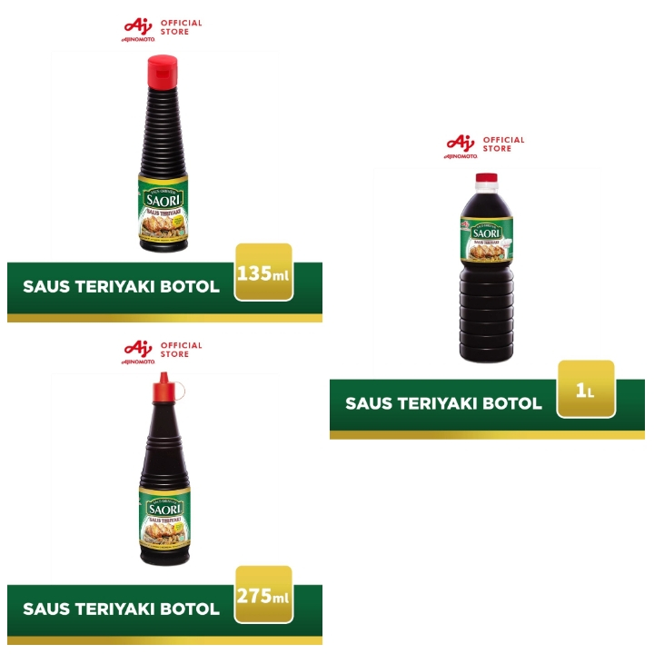 

SAORI Saus Teriyaki Bumbu Masak Oriental Botol