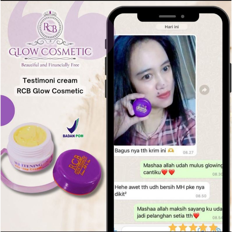 Cream Whitening RCB GLOW COSMETIK