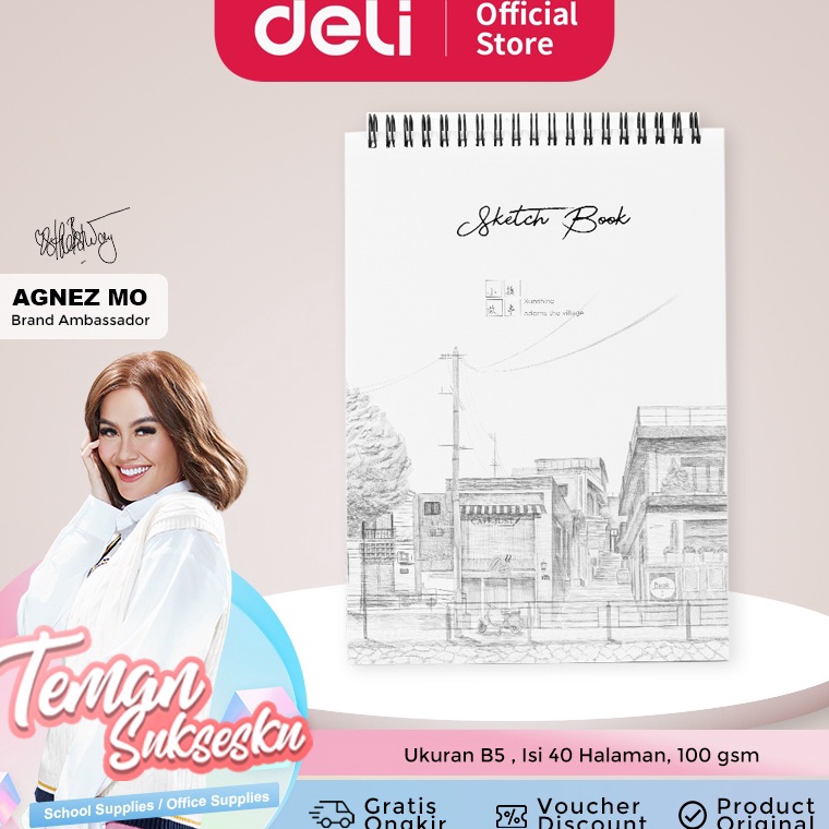 

Hadir Meriah Buku Gambar Sketsa B5 Vertikal 4 hal Deli 73628