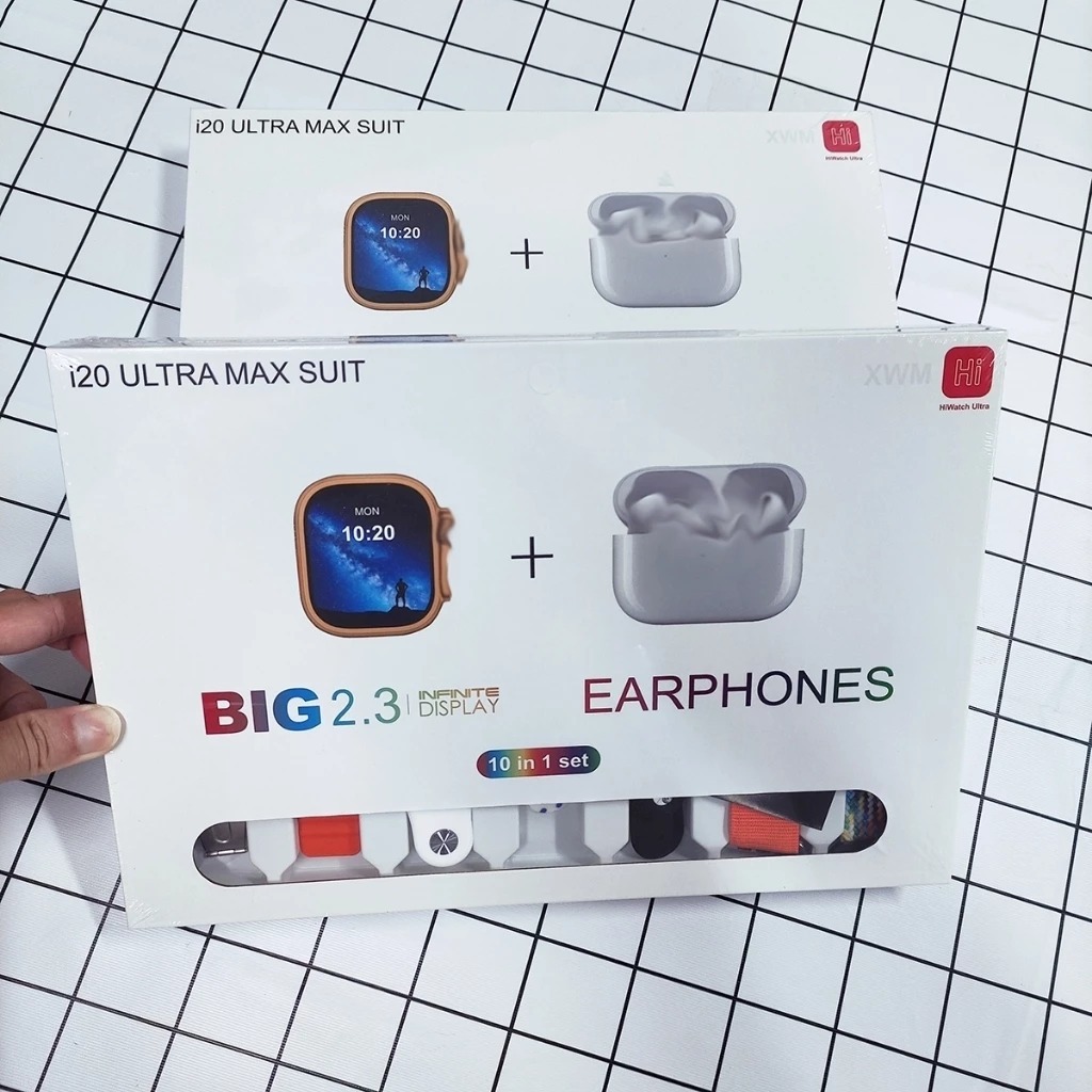 JXRZ Watch I20 Ultra Max Suit Original Smartwatch Layar 2.3" Touch Screen Bluetooth Call