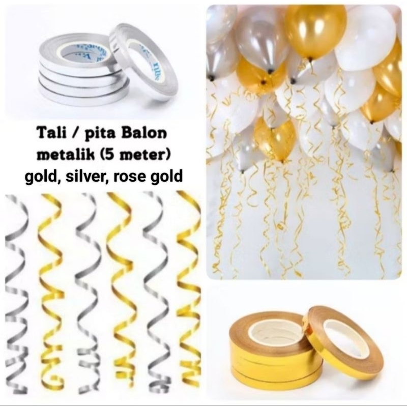 

Tali / Pita Balon Foil Roll untuk Dekorasi