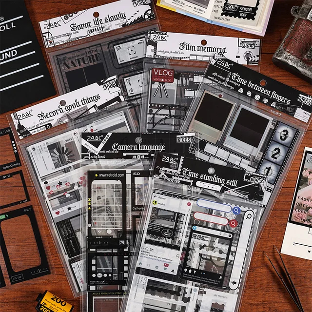 

6sheets/pack of time specimen handbook sticker pack PET