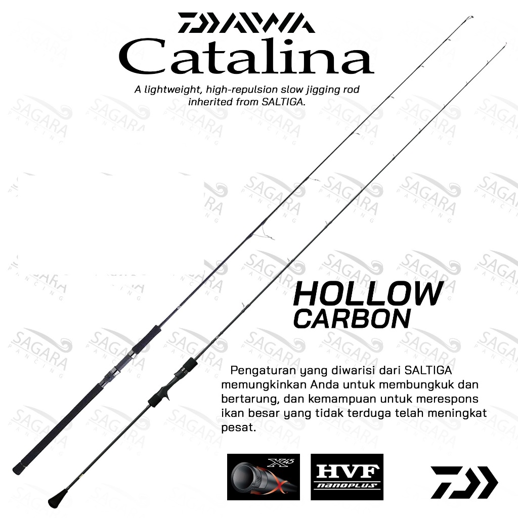 Joran Daiwa Catalina Joran Slow Jigging Rod Jigging Joran Carbon Hollow