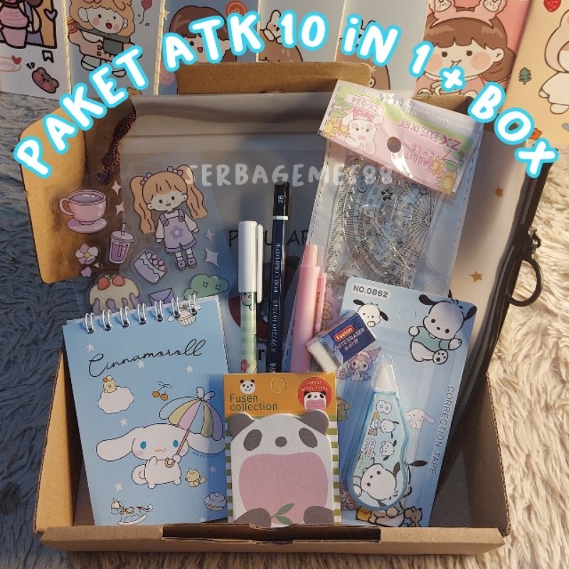 

serbagemes88 - SET ALAT TULIS ANAK 10 IN 1 LENGKAP / STATIONERY UNTUK SOUVENIR HADIAH / HAMPERS KADO GIFT BOX SEKOLAH / HAMPERS WISUDA ULANG TAHUN / PAKET ALAT TULIS / ALAT TULIS MURAH / PAKET ANAK UNIK DAN BERMANFAAT /KADO PEREMPUAN LAKI LAKI/ BUKU TULIS