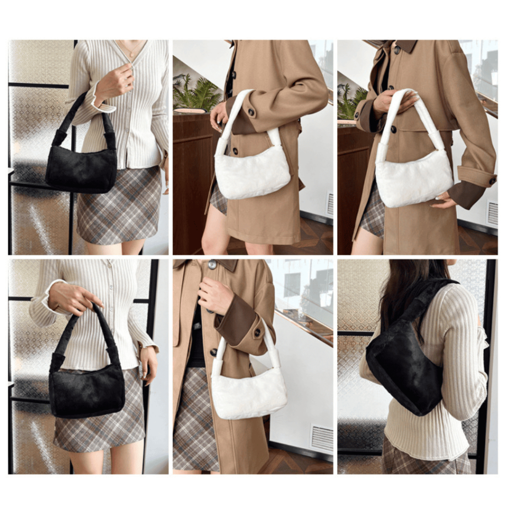 LUNA BAG LIMITED | TOTE BAG KOREA STYLE | TAS BULU KOREAN | TAS BAHU WANITA MURAH | TAS PRELOVED | T