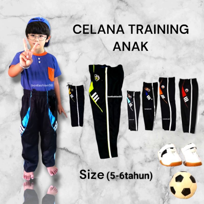 trening anak 5-6 tahun//celana training anak / celana olahraga anak / celana trening unisex / celana