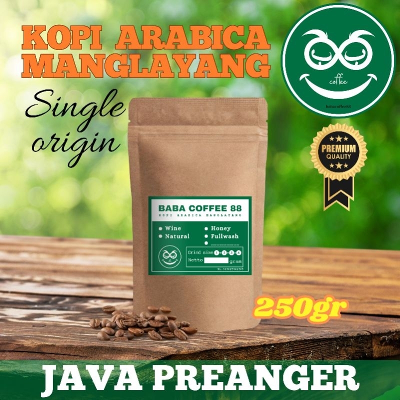 

kopi manglayang procces natural 250gr | kopi arabica manglayang | kopi arabica natural | 100%kopi manglayang