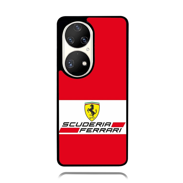 Case Phone Huawei P50 P40 P30 P20 PRO TPU Extreme Protection Rubber Softcase FERRARI Scuderia