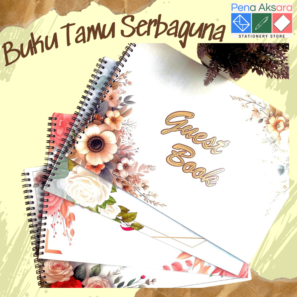 

Buku Tamu Undangan Guest Book / Wedding Book / Buku Tamu Undangan Serbaguna / Buku Tamu Segala Acara