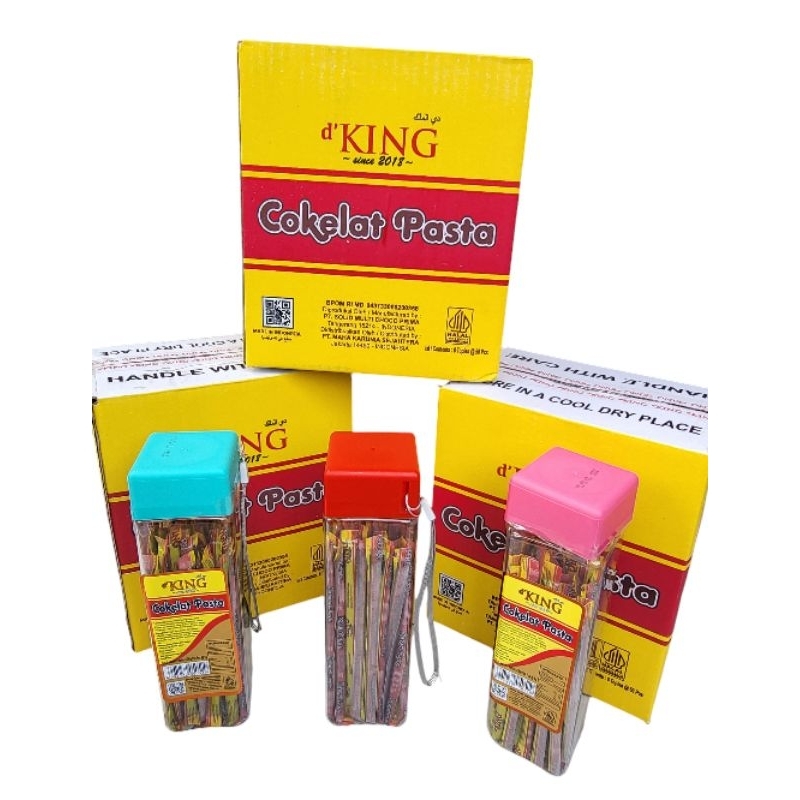 

Coklat Pasta D'King - Pasta Chocolate isi 50 pcs per toples - Coklat cair lumer