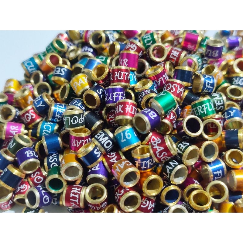 10 butir Ring MK burung 4,2 mm sudah ada nama ring kekep babi