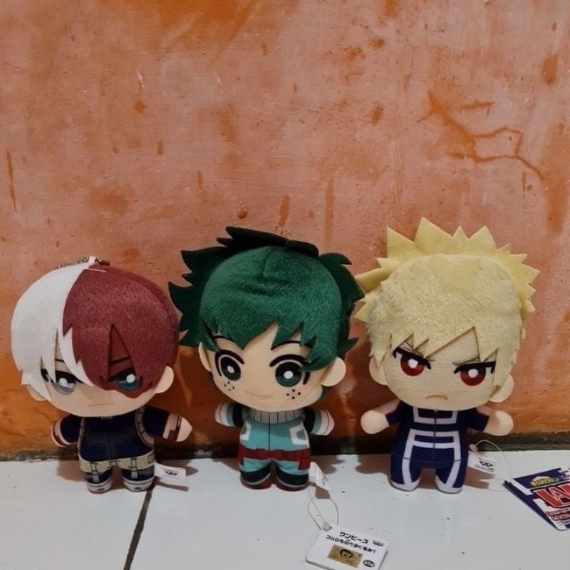 boneka ganci my hero academia deku todoroki bakugou mha bnha take all bertiga