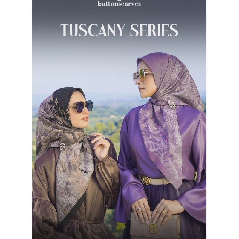 Hijab buttonscarves series tuscany fara mermaid holiday tapis series miror like ori