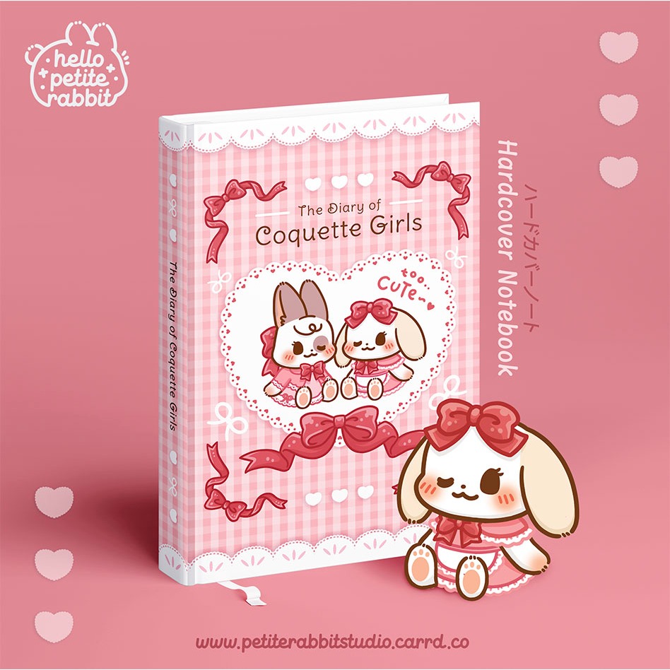 

Momo & Cream in Coquette Hardcover Notebook