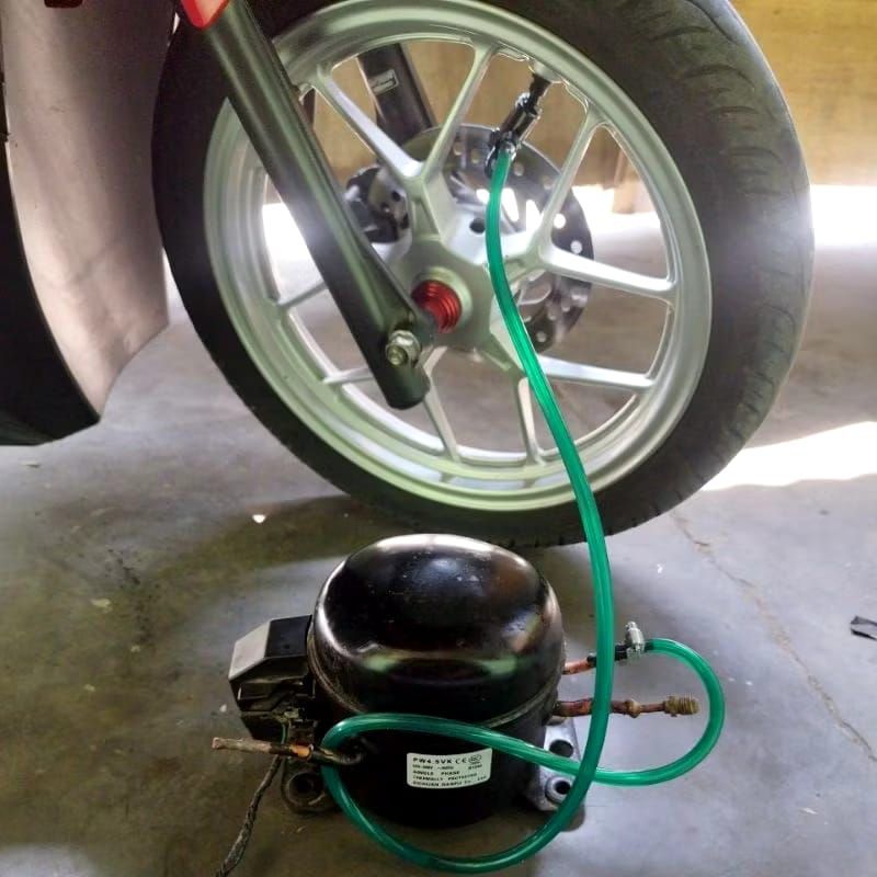 COMPRESOR ANGIN TEKANAN TINGGI  500 PSI RAKITAN KOMPRESOR KULKAS  # POMPA BAN SEPEDA MOTOR, MOBIL DA