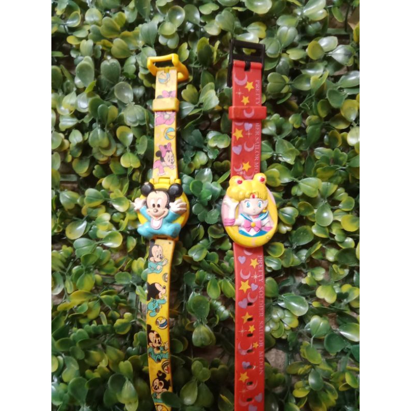 JAM TANGAN KARAKTER (Mickey mouse dan Sailor Moon)