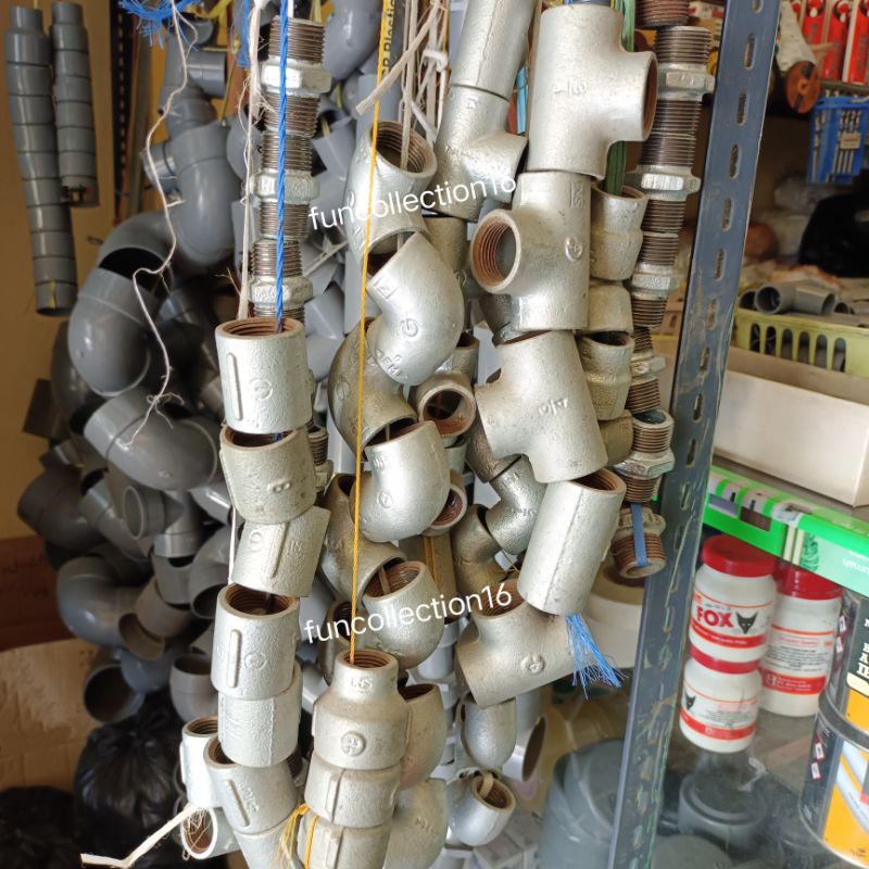 Sambungan Pipa Paralon Besi Galvanis