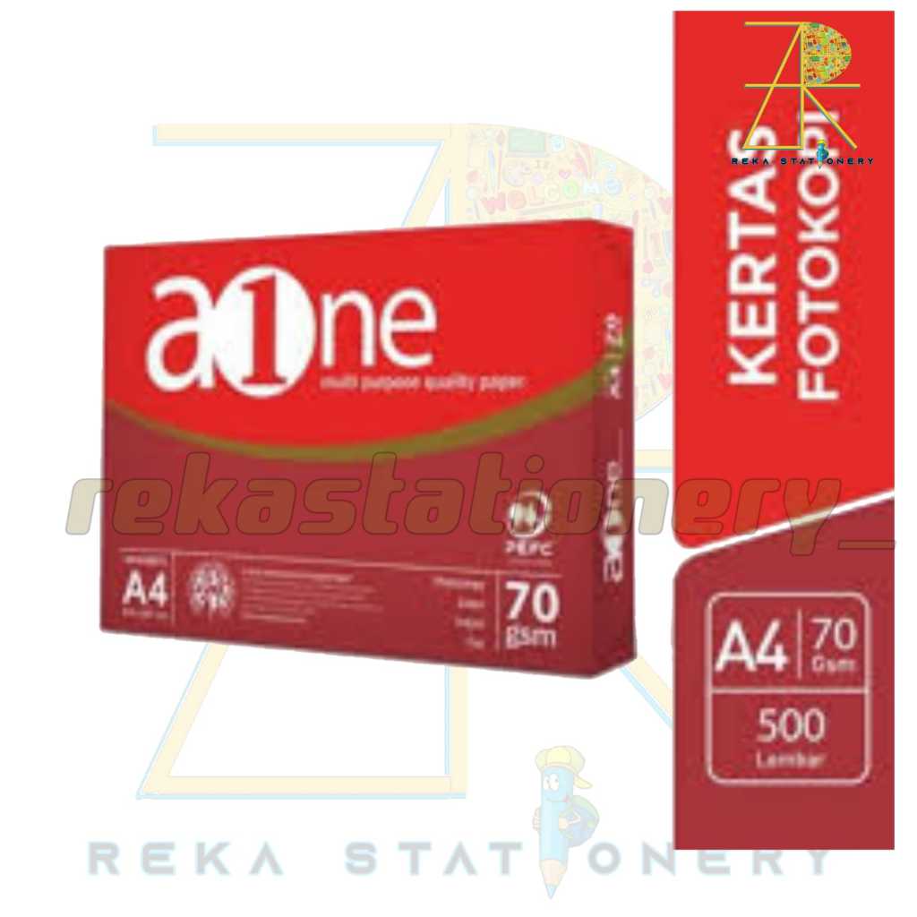 

Kertas Hvs A4 70 Gsm - Aone / A One 1(1rim) - 500 Lembar / Kertas Fotocopy / Kertas Print / Original