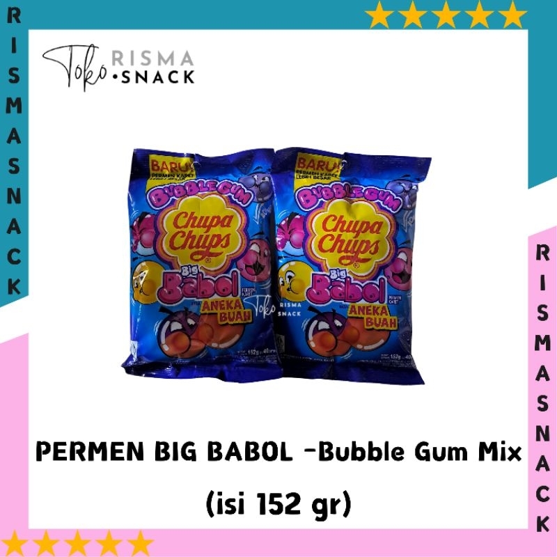 

Permen Karet Big Babol Chupa Chups kemasan (isi 152gr)