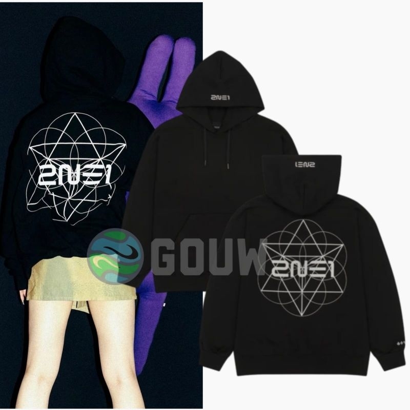 HOODIE 2NE1 CRUSH LOGO BLACKJACK MERCH CONCERT WELCOME BACK 2024 ASIA TOUR KPOP FANS IDOL OUTFIT