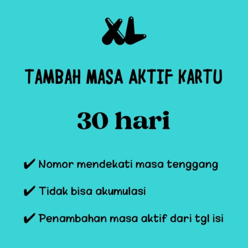 XL PAKET TAMBAH MASA AKTIF KARTU