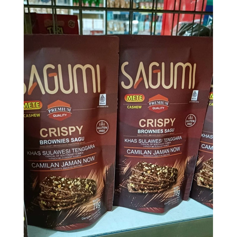 

Sagumi Brownis Sagu Rasa Coklat Mete