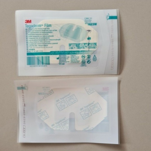 Tegaderm Film 1623 3m 6 cm x 7 cm Tegaderm Infus Plester Transparan Plester Luka Tahan Air Penutup L