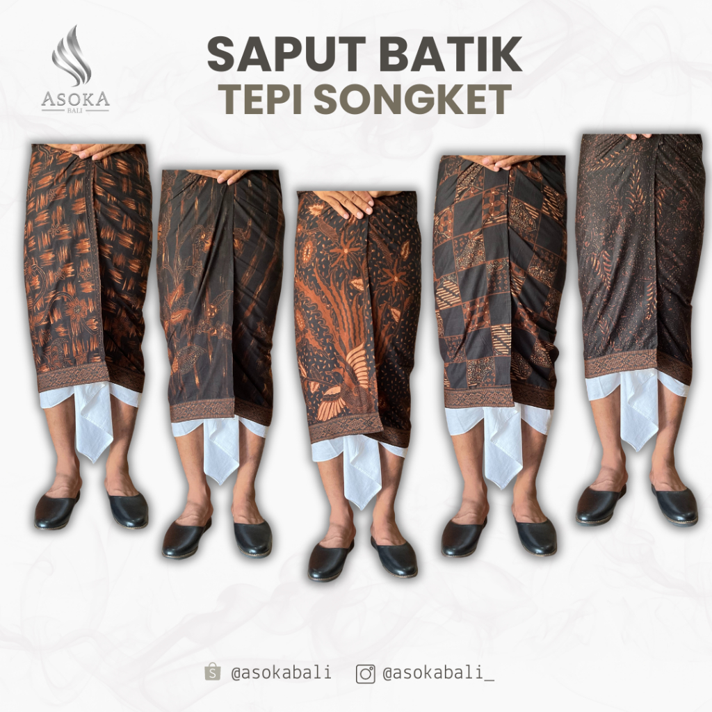 Saput Batik Bali Tepi Songket