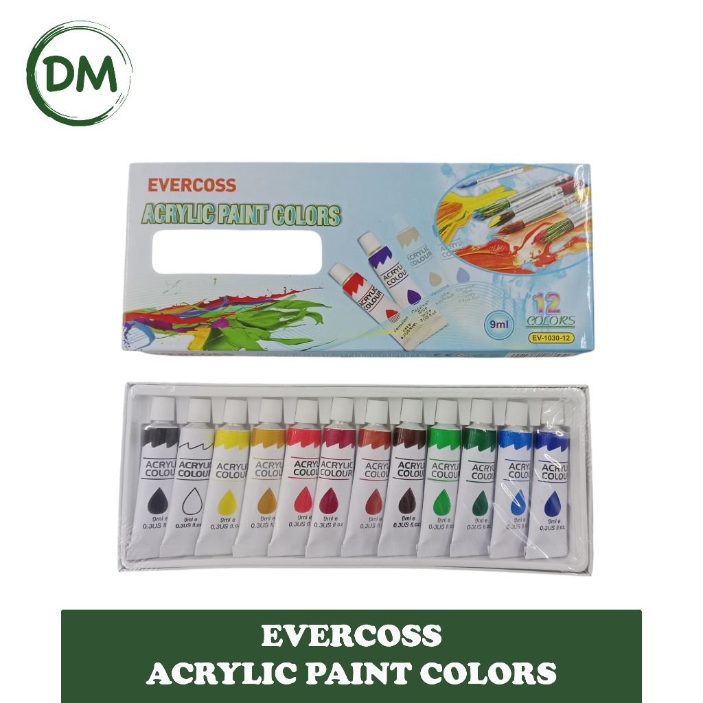 

cat acrylic/akrilik colour evercoss 1030-12 warna 9ml