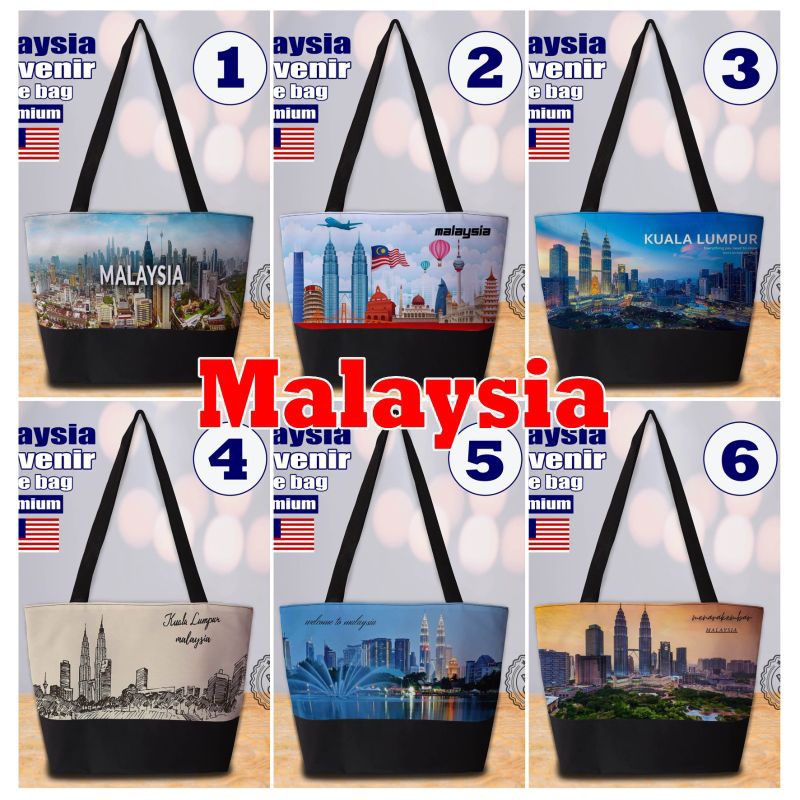 Tote bag/tas motip Malaysia/oleh oleh malaysia