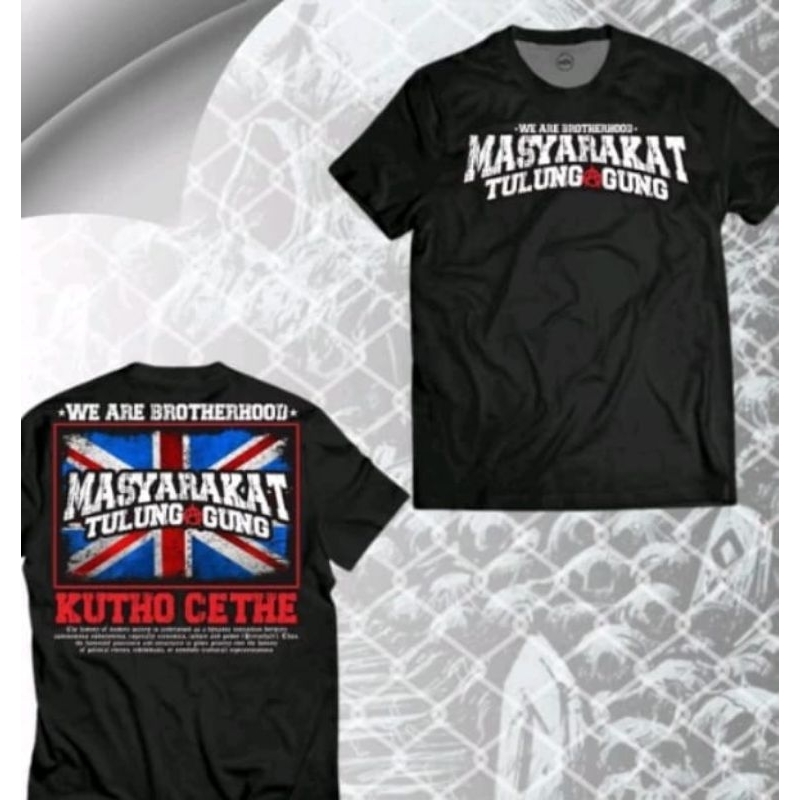 KAOS MASYARAKAT TULUNGAGUNG - TSHIRT DISTRO VIRAL