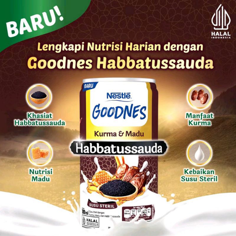 

Goodnes Habbatussauda Susu Steril 189ml