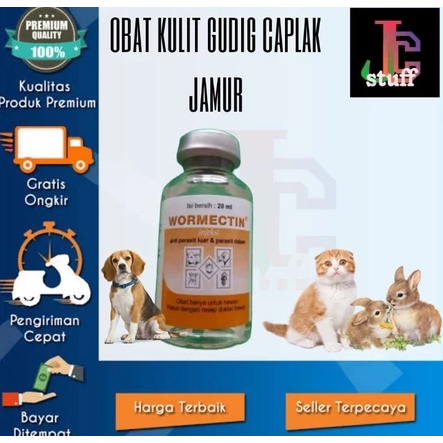 WORMECTINE 20ml wormectin obati parasit cacing pada kulit