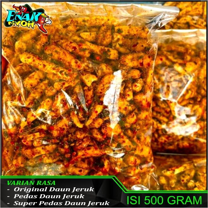 

Basreng Pedas Daun Jeruk 500 Gram - Snack Makanan Ringan - Food